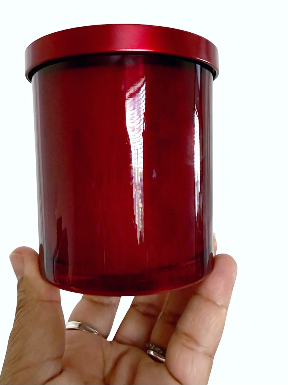 Leoben Company Apple Pumpkin Scented Candle - Red